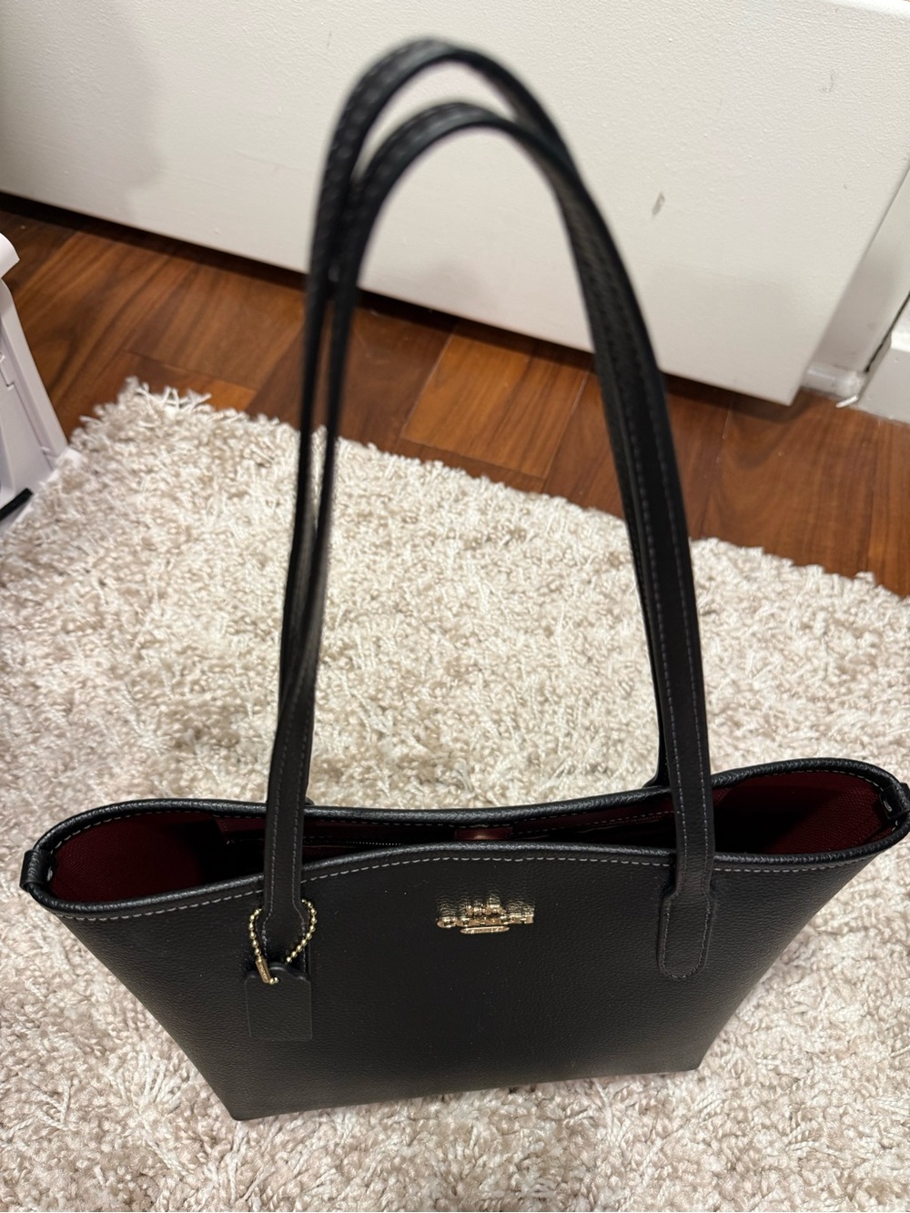 Coach Black Small City Tote - Picture 5 of 12